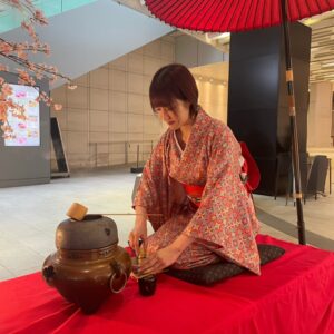 ガーデンテラス紀尾井町で抹茶体験