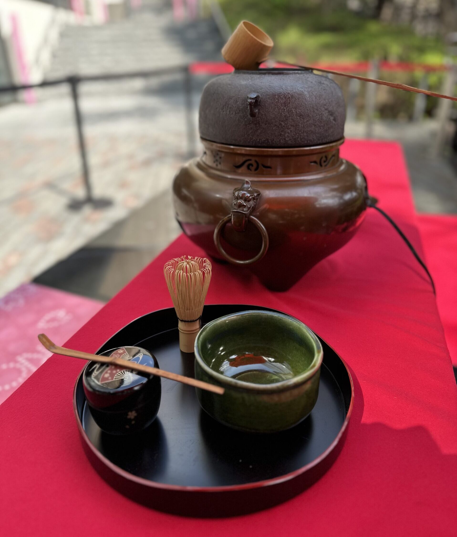 野点　茶釜