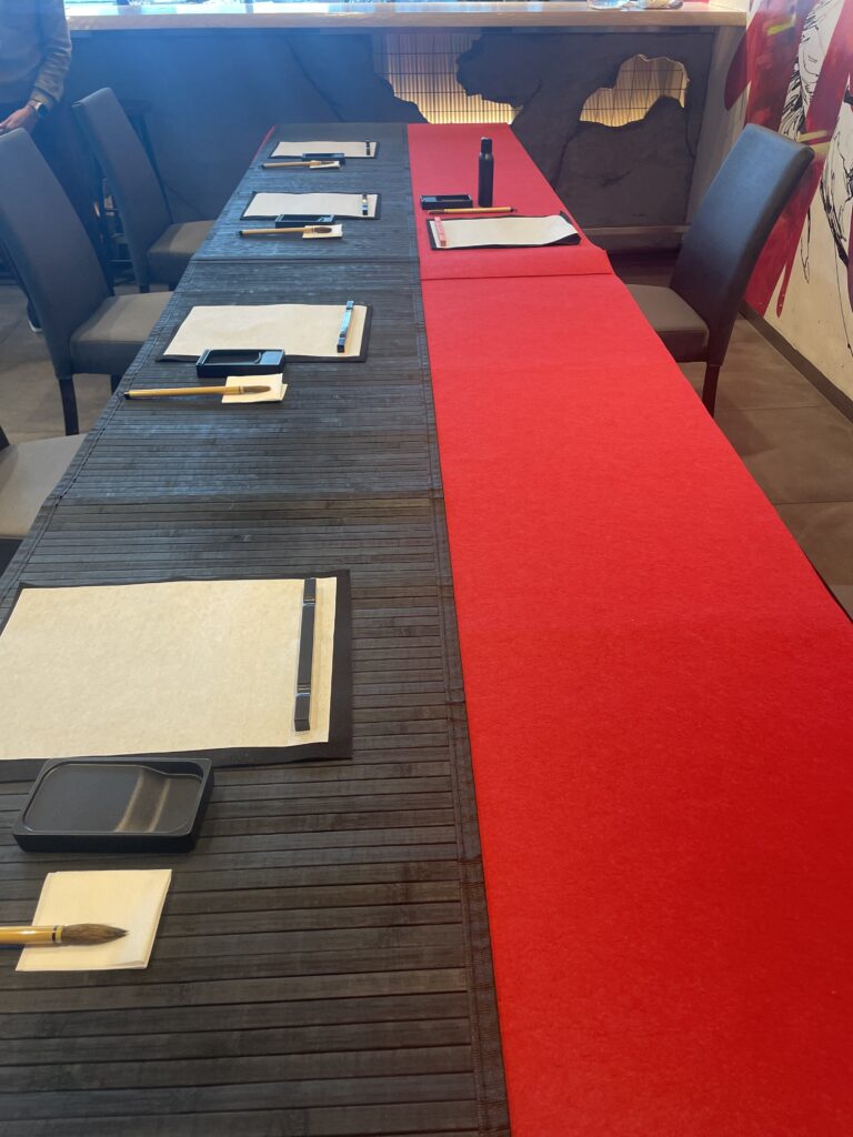 プルマン東京田町で書道体験