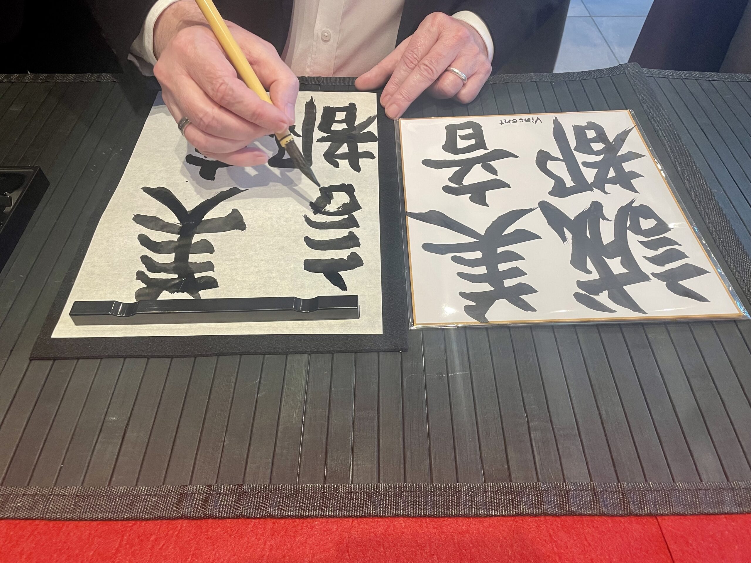 プルマン東京田町で書道体験